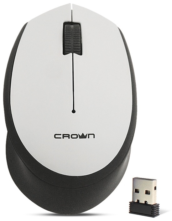 Беспроводная мышь CROWN CMM-937W black/grey