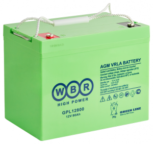 Аккумулятор WBR GPL 12800 свинцово-кислотный AGM 12V 80Ah