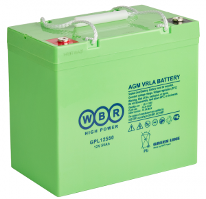 Аккумулятор WBR GPL 12550 свинцово-кислотный AGM 12V 55Ah