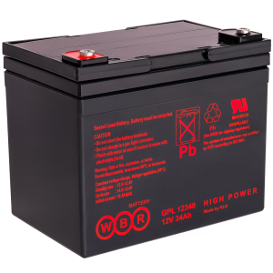 Аккумулятор WBR GPL 12340 свинцово-кислотный AGM 12V 34Ah