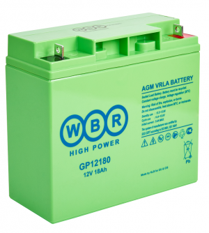 Аккумулятор WBR GP 1290 F2 свинцово-кислотный AGM 12V 9Ah