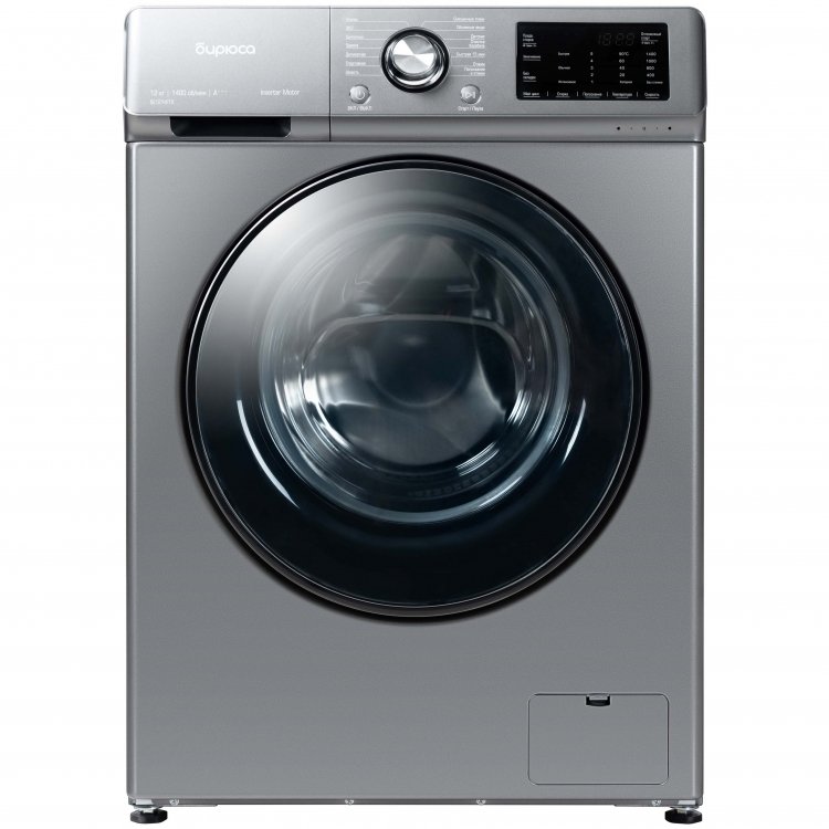 Стиральная машина Бирюса WM-SL1214/15M с прямым приводом 12кг металлик