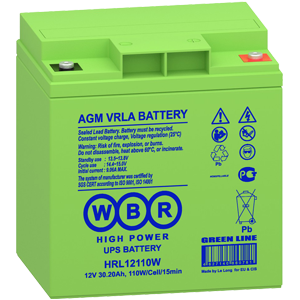 Аккумулятор WBR HRL 12-110W 12V 30.2Ah