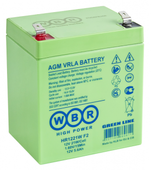 Аккумулятор WBR HR 1221W свинцово-кислотный AGM 12V 5Ah (21W)