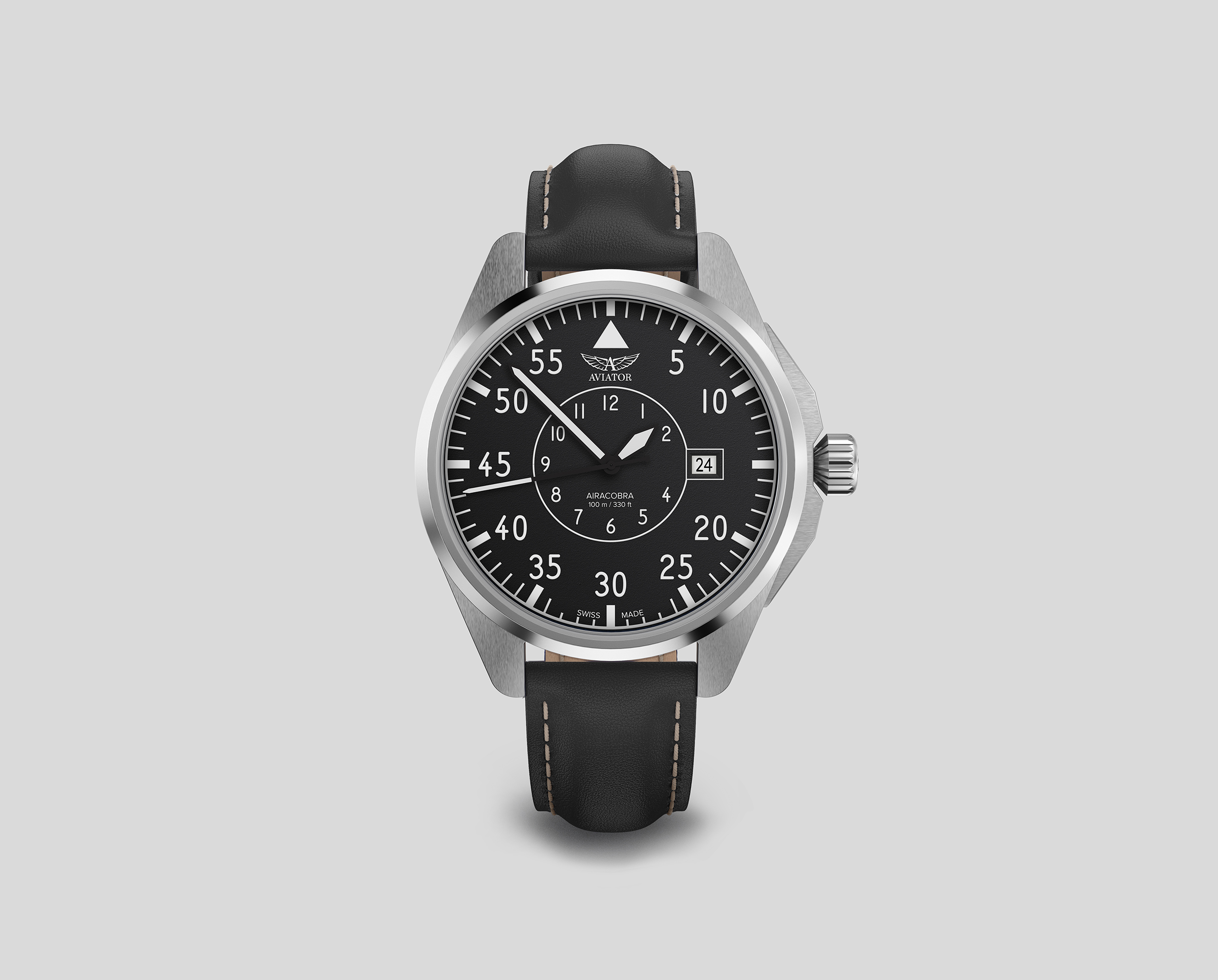 Чаcы механические AVIATOR AIRACOBRA 43 HERITAGE V.3.39.0.340.4 мужские/