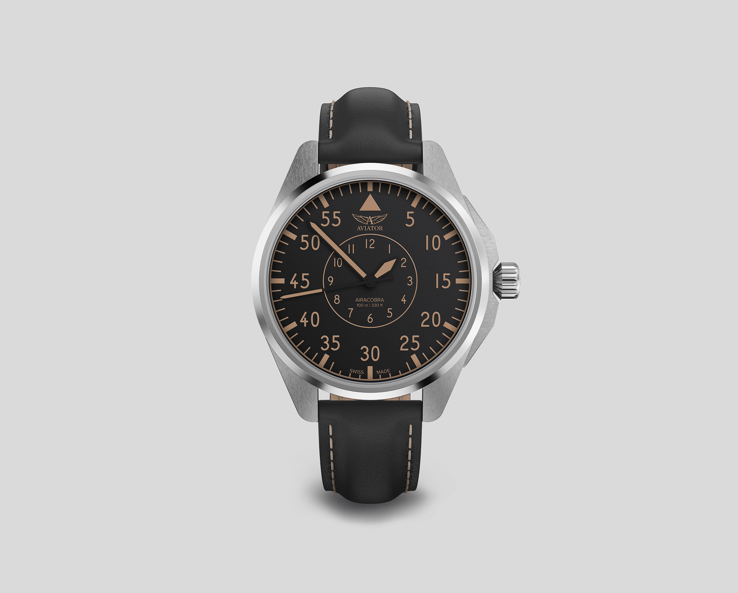 Чаcы механические AVIATOR AIRACOBRA 43 HERITAGE V.3.39.0.341.4 мужские