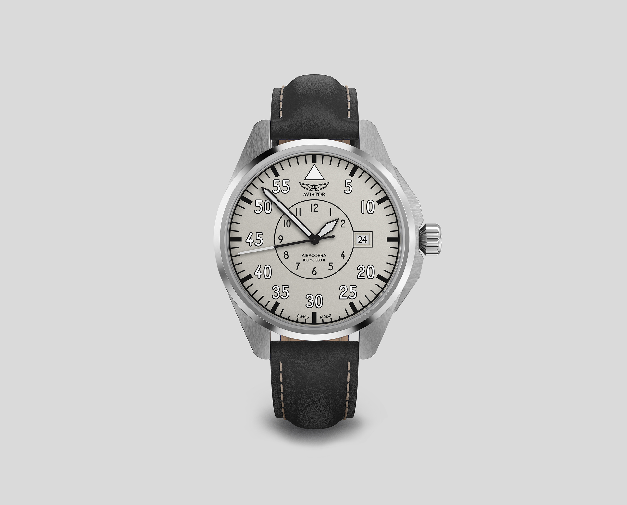 Чаcы механические AVIATOR AIRACOBRA 43 HERITAGE V.3.39.0.342.4 мужские