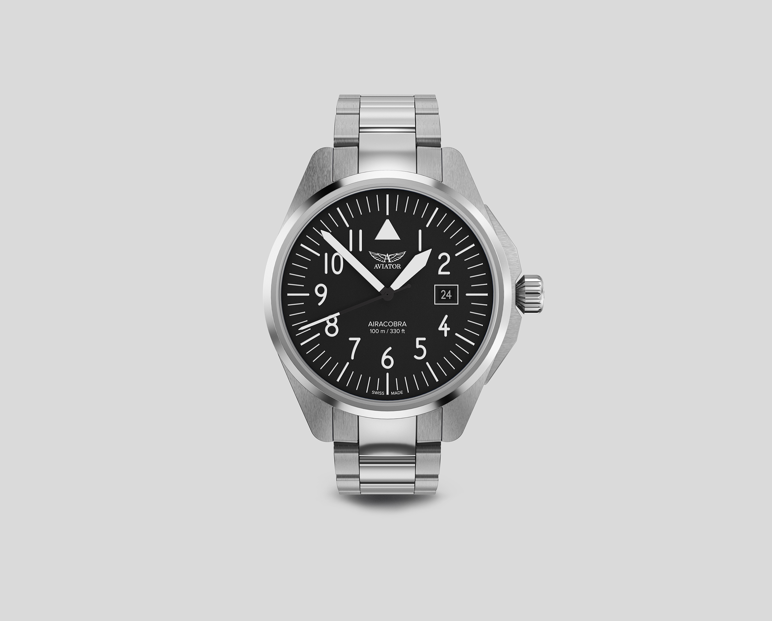 Чаcы кварцевые AVIATOR AIRACOBRA TYPE A V.1.38.0.315.5 мужские
