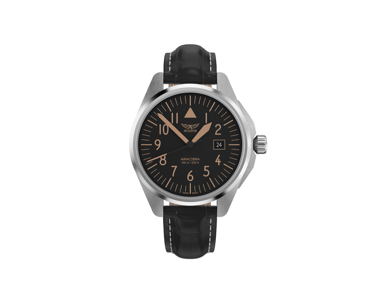 Чаcы кварцевые AVIATOR AIRACOBRA TYPE A V.1.38.0.316.4 мужские