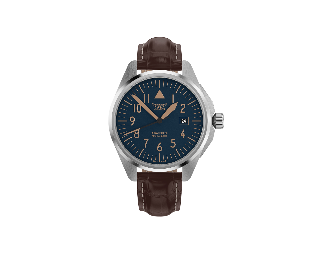 Чаcы кварцевые AVIATOR AIRACOBRA TYPE A V.1.38.0.318.4 мужские