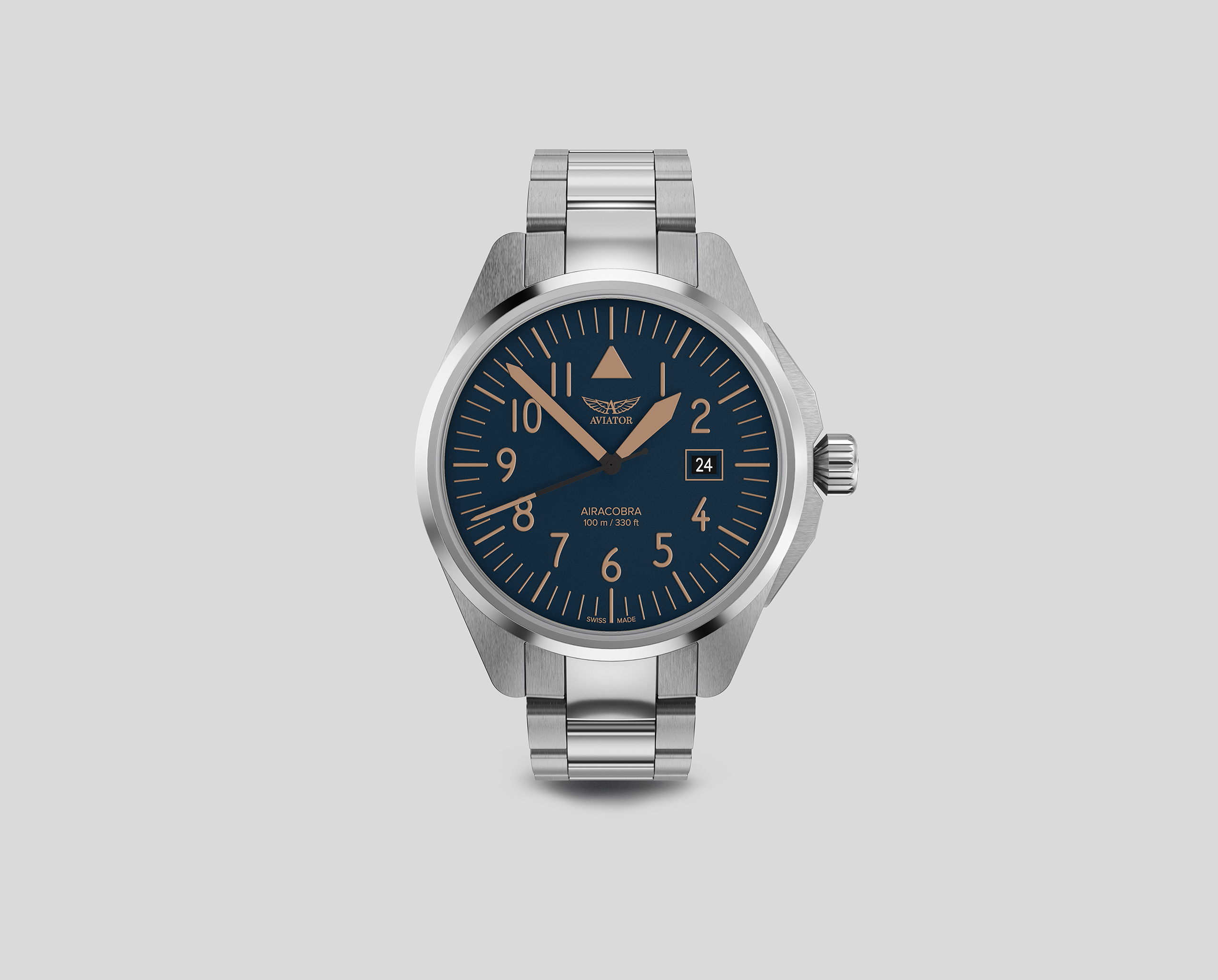 Чаcы кварцевые AVIATOR AIRACOBRA TYPE A V.1.38.0.318.5 мужские