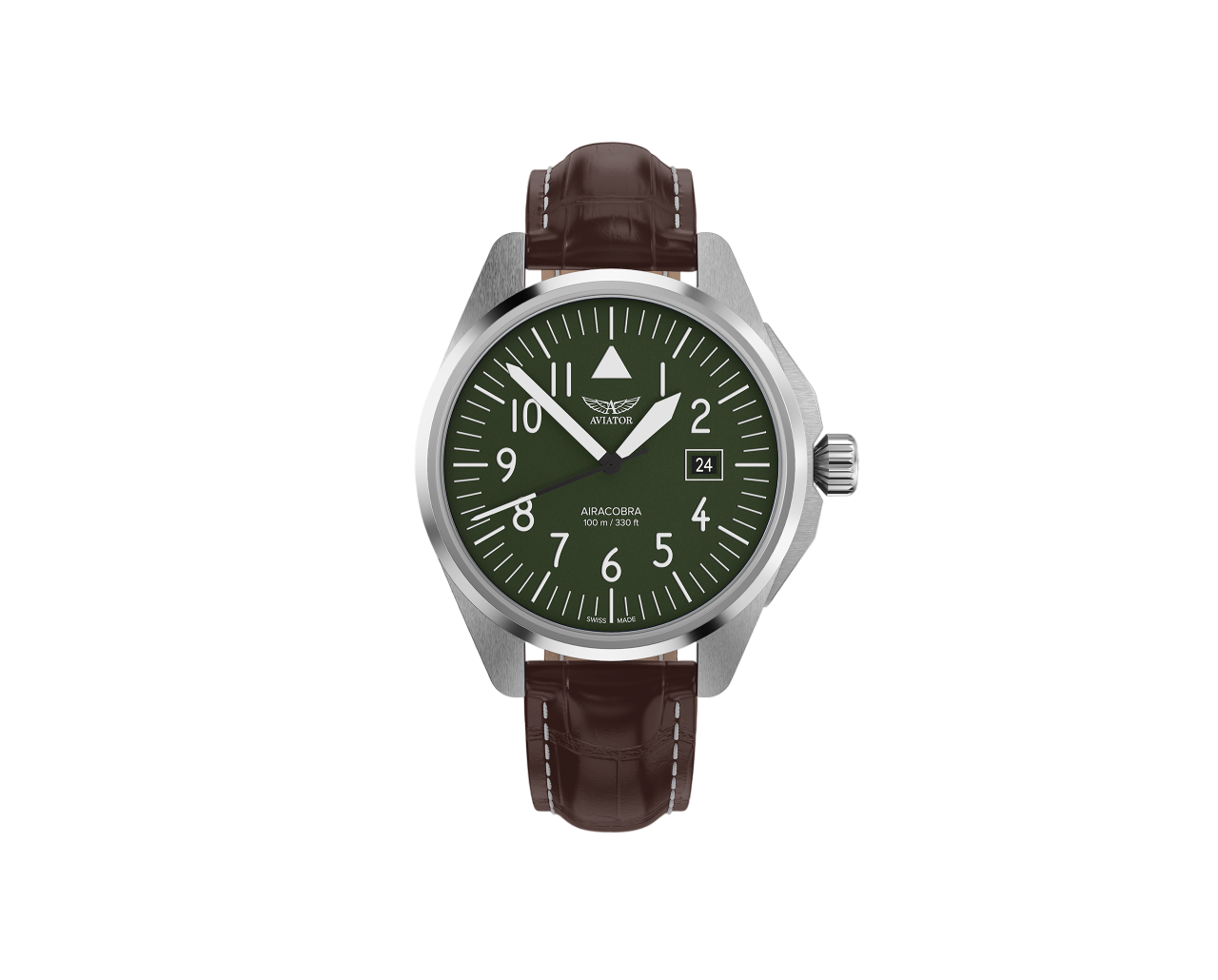 Чаcы кварцевые AVIATOR AIRACOBRA TYPE A V.1.38.0.319.4 мужские