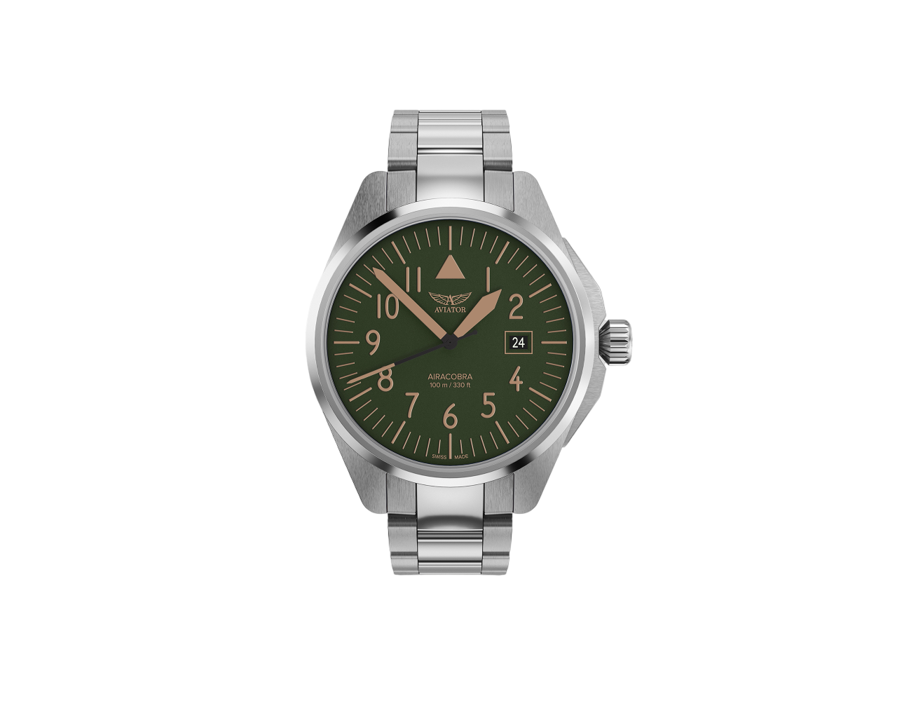 Чаcы кварцевые AVIATOR AIRACOBRA TYPE A V.1.38.0.330.5 мужские