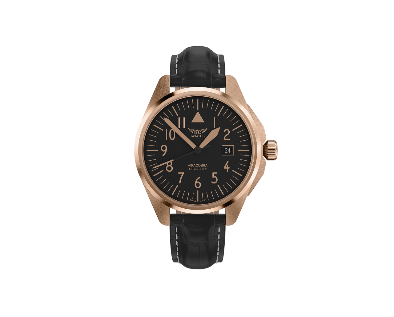 Чаcы кварцевые AVIATOR AIRACOBRA TYPE A V.1.38.2.316.4 мужские