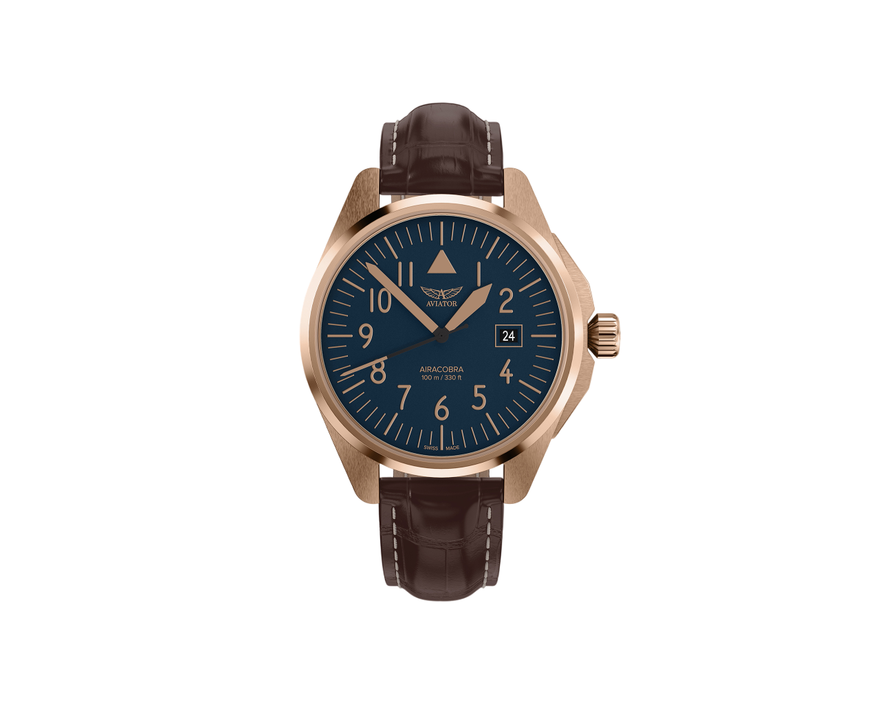 Чаcы кварцевые AVIATOR AIRACOBRA TYPE A V.1.38.2.318.4 мужские