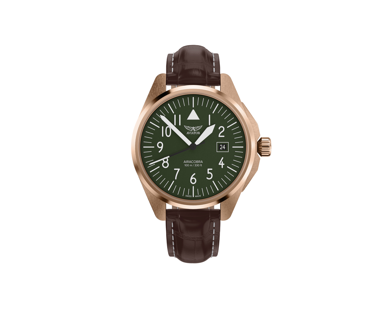 Чаcы кварцевые AVIATOR AIRACOBRA TYPE A V.1.38.2.319.4 мужские