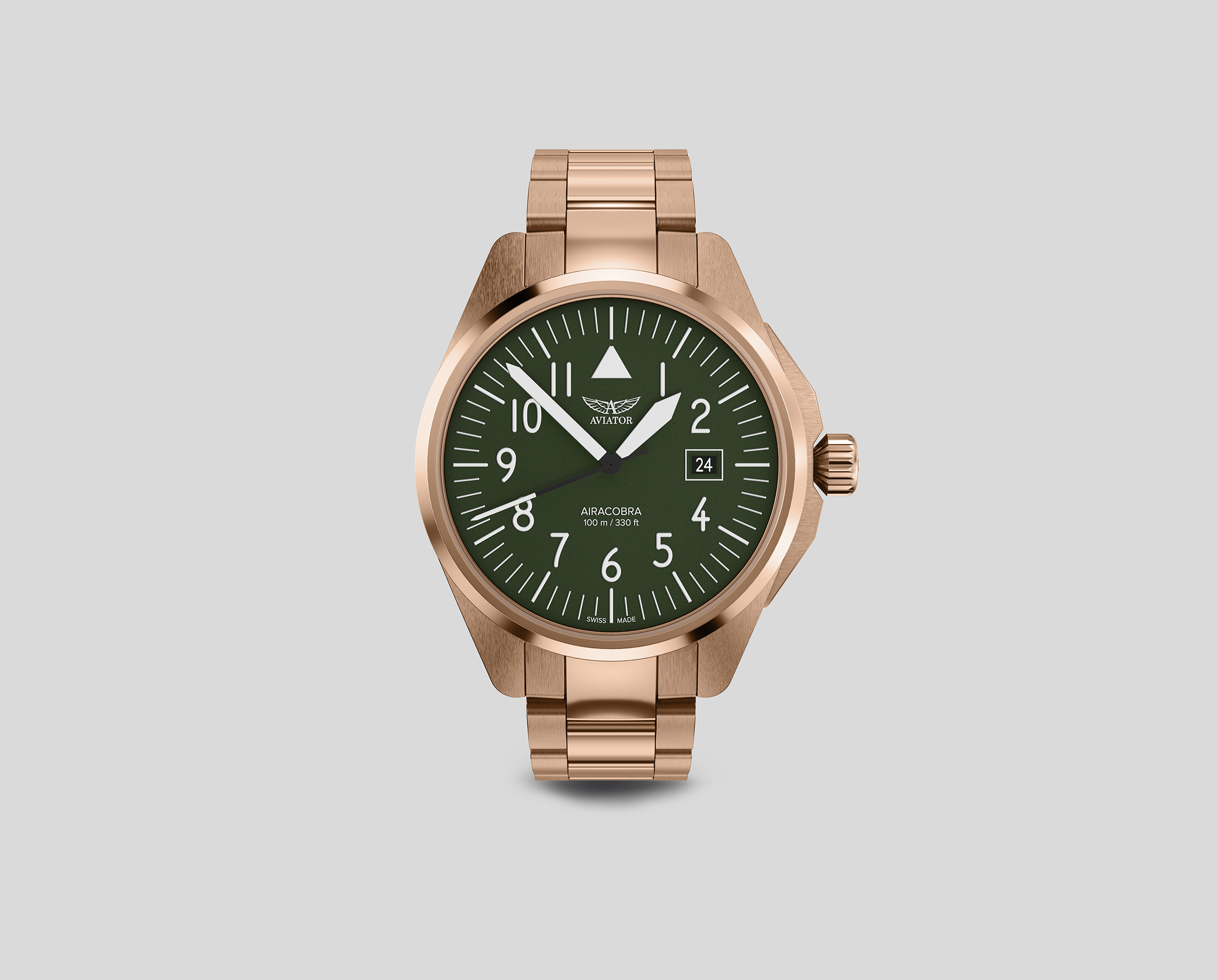 Чаcы кварцевые AVIATOR AIRACOBRA TYPE A V.1.38.2.319.5 мужские