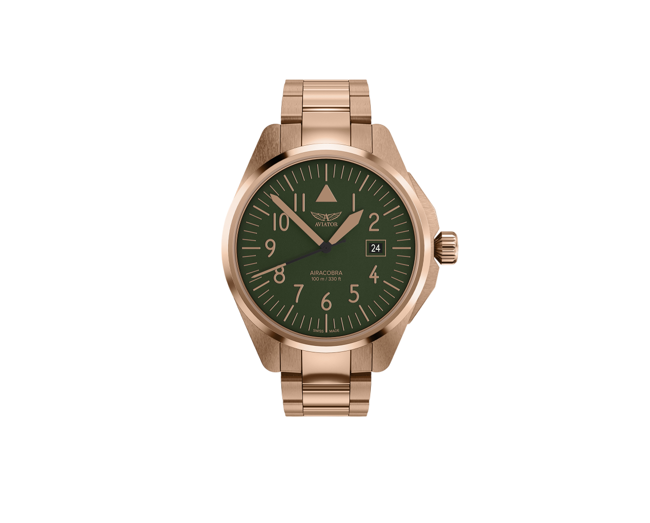 Чаcы кварцевые AVIATOR AIRACOBRA TYPE A V.1.38.2.330.5 мужские