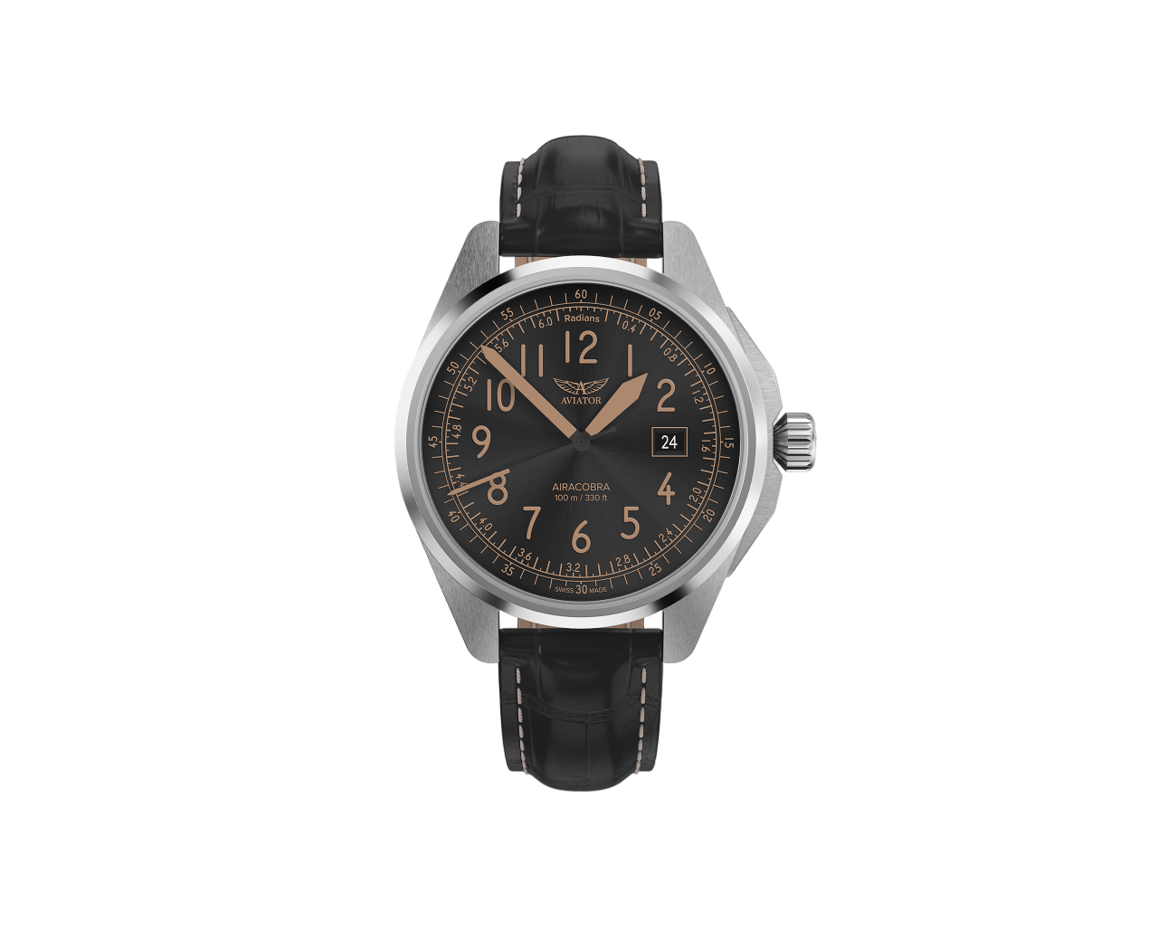 Чаcы кварцевые AVIATOR AIRACOBRA TYPE B V.1.38.0.323.4 мужские