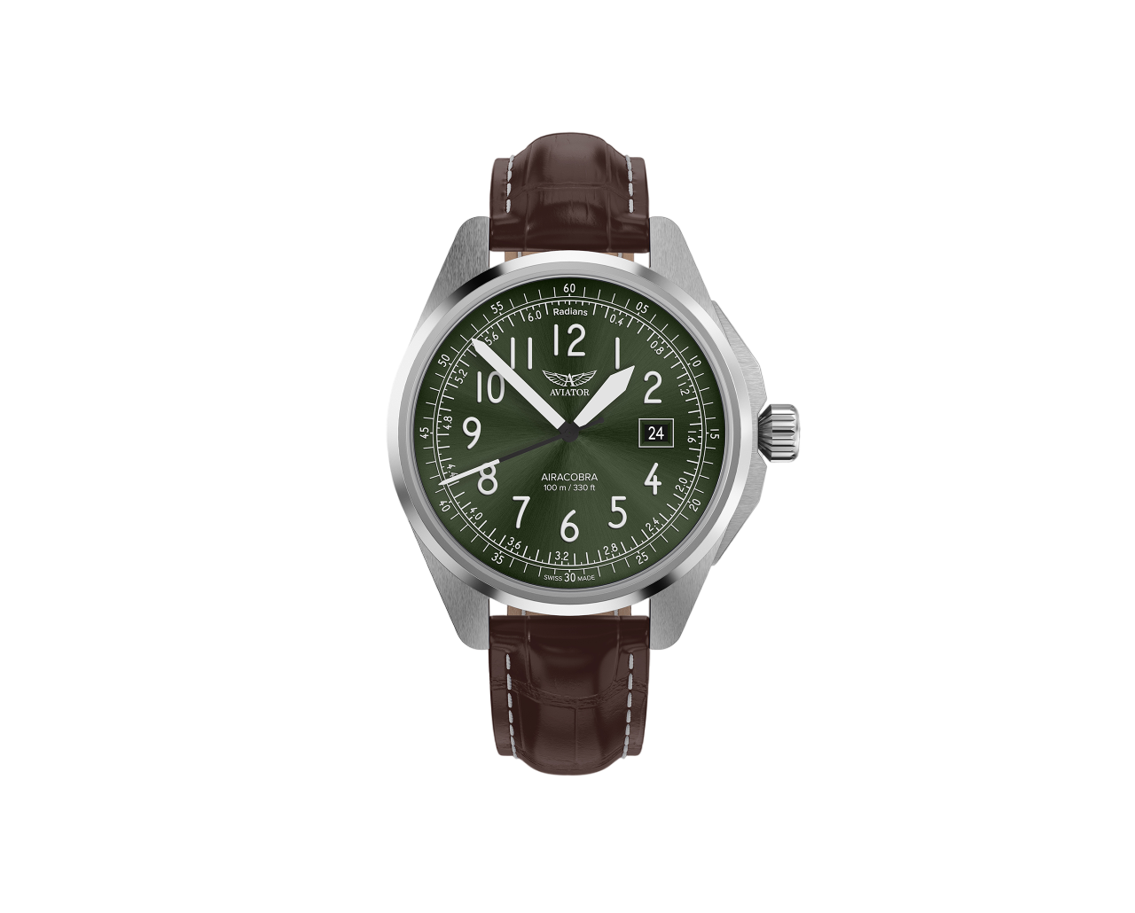 Чаcы кварцевые AVIATOR AIRACOBRA TYPE B V.1.38.0.324.4 мужские