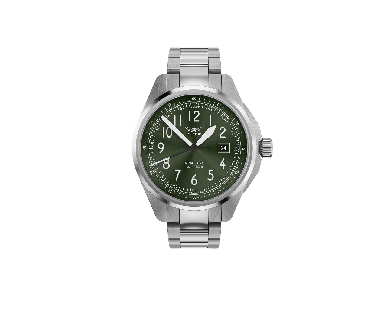 Чаcы кварцевые AVIATOR AIRACOBRA TYPE B V.1.38.0.324.5 мужские