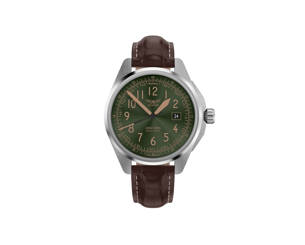 Чаcы кварцевые AVIATOR AIRACOBRA TYPE B V.1.38.0.329.4 мужские