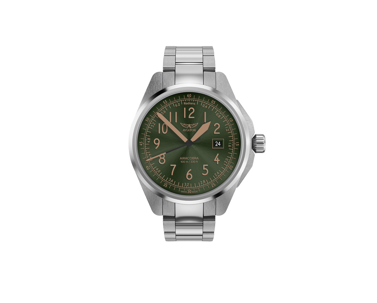 Чаcы кварцевые AVIATOR AIRACOBRA TYPE B V.1.38.0.329.5 мужские