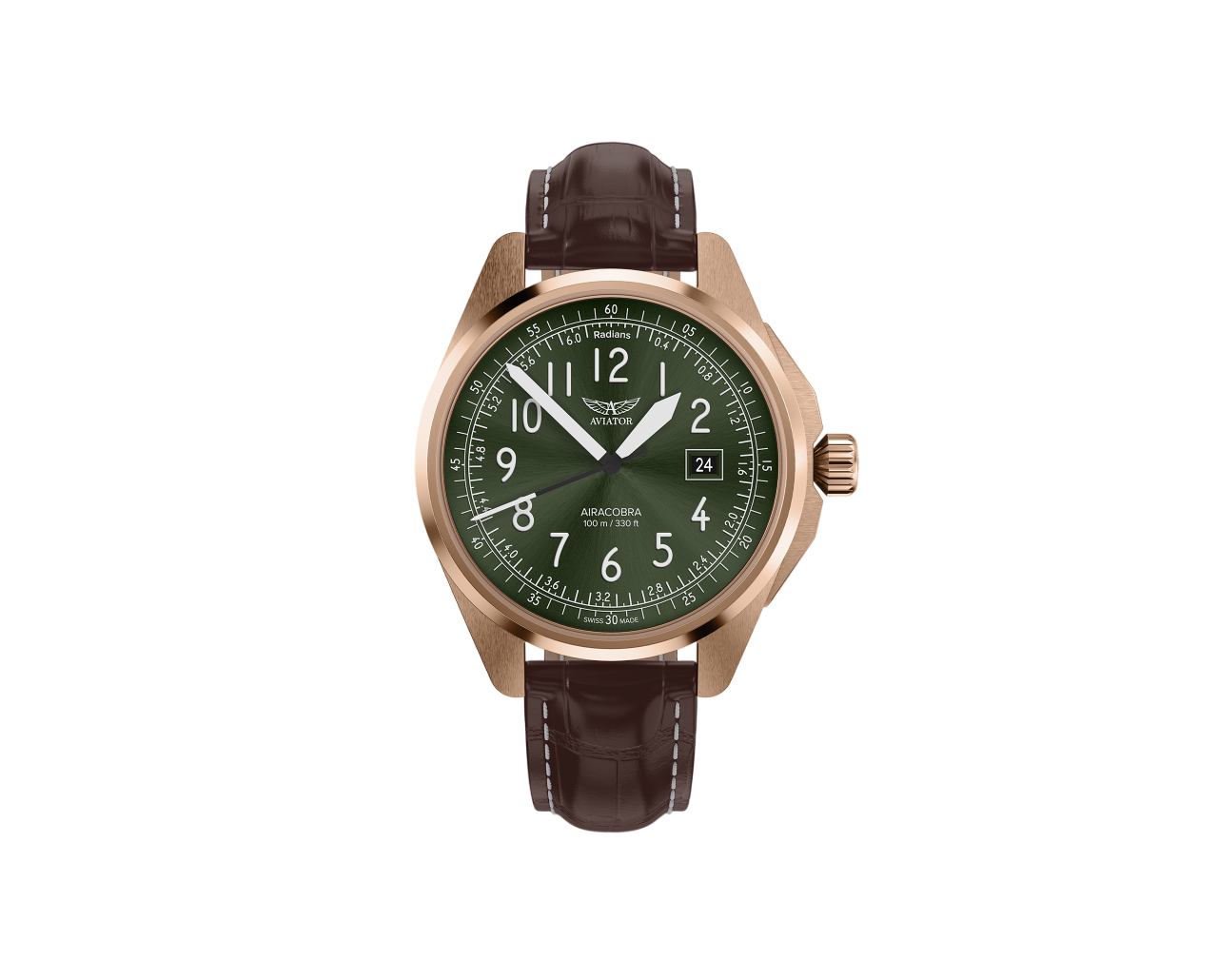 Чаcы кварцевые AVIATOR AIRACOBRA TYPE B V.1.38.2.324.4 мужские