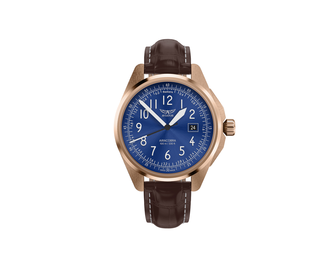 Чаcы кварцевые AVIATOR AIRACOBRA TYPE B V.1.38.2.325.4 мужские