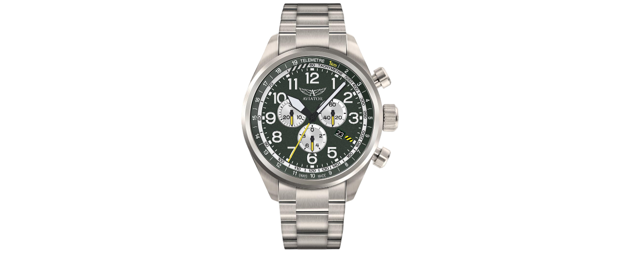 Чаcы кварцевые AVIATOR AIRACOBRA P45 CHRONO V.2.25.7.171.5 мужские