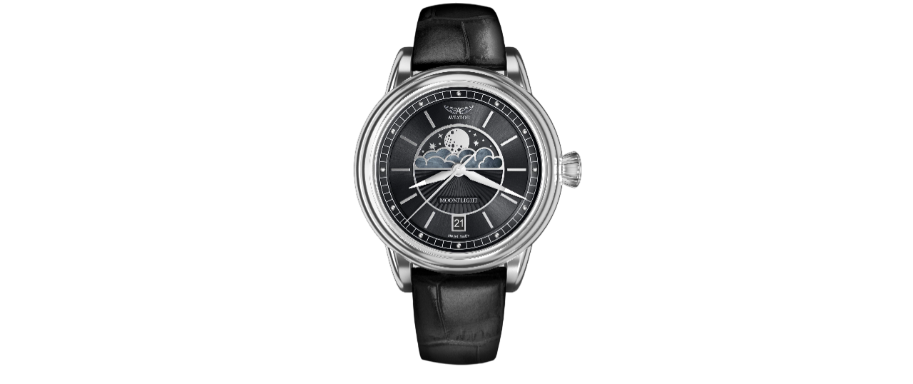 Чаcы кварцевые AVIATOR MOONFLIGHT V.1.33.0.252.4 женские