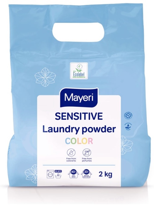 Порошок для стирки цветного белья 2кг Sensitive Mayeri