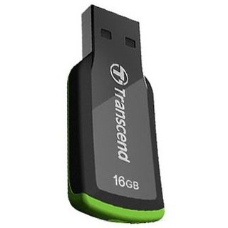 Флешка Transcend 16GB TS16GJF360 черный-зеленый